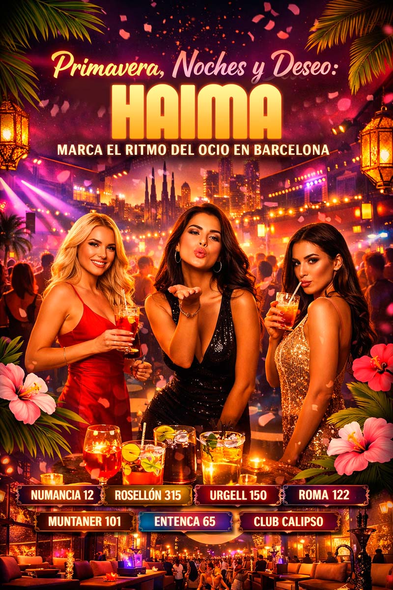 Primavera, noches y deseo: Haima marca el ritmo del ocio en Barcelona